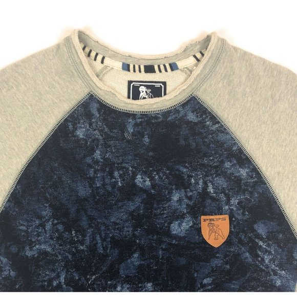 PRPS Birth Pullover Mens XL Crew Neck Cut Off Short Sleeve Sweat Tee T-Shirt - Picture 2 of 10